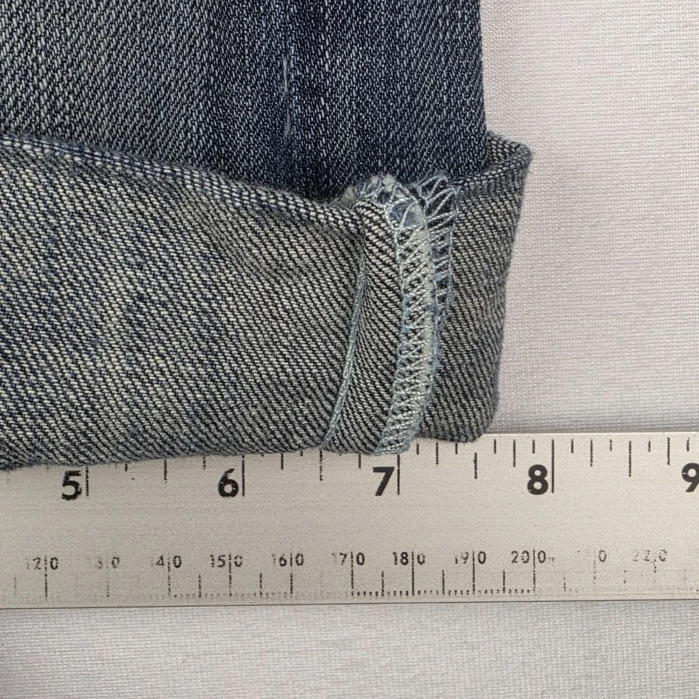 BKE Jeans Womens Size 28 Harper Cropped‎ Double Cuff Blue Denim Pants